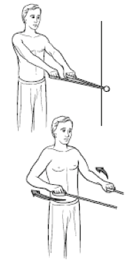 Сведение лопаток с отягощением